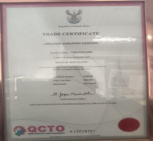Trade Certificate